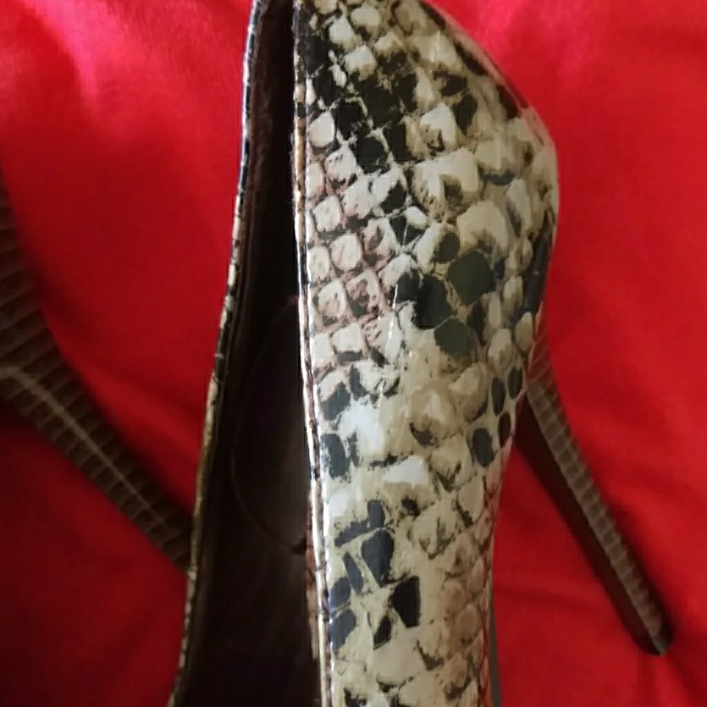 Dots snakeskin heels - Picture 6 of 8